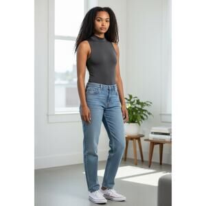 NWT - Elegant Gray Bodysuit with mock turtleneck - Size S